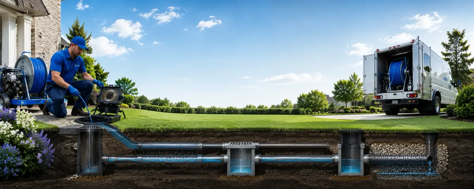 Outdoor drain cleaning information for Laporte, PA